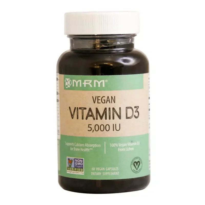 کپسول ویتامین D3 5000 واحد وگان ام آر ام 60 عدد