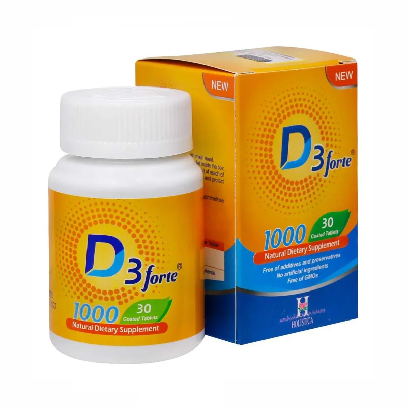 قرص ویتامین د3 (D3) 1000 فورت هولیستیکا - 30 عددی