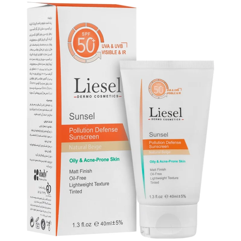 کرم ضد آفتاب پوست چرب سانسل SPF50 (بژ طبیعی)