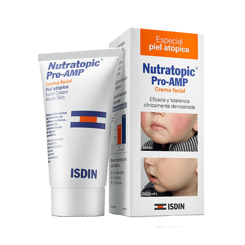 کرم مرطوب کننده آتوپیک صورت ایزدین مدل Nutratopic Pro-Amp حجم 50 میلی لیتر