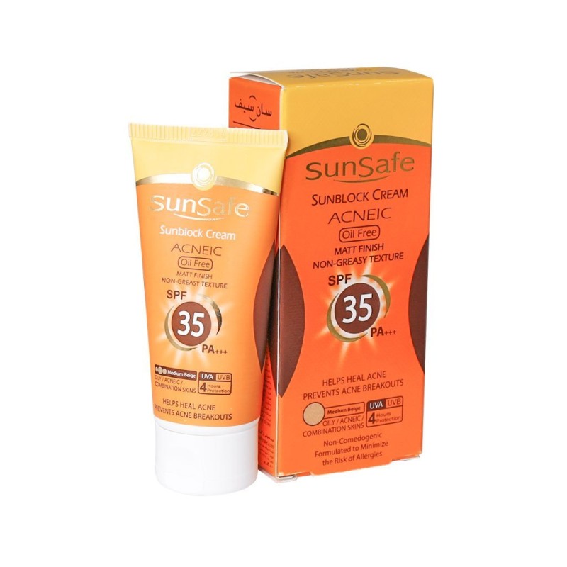 کرم ضد آفتاب آنتی آکنه SPF35 (بژ متوسط)