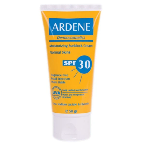 کرم ضد آفتاب مرطوب کننده SPF30 آردن