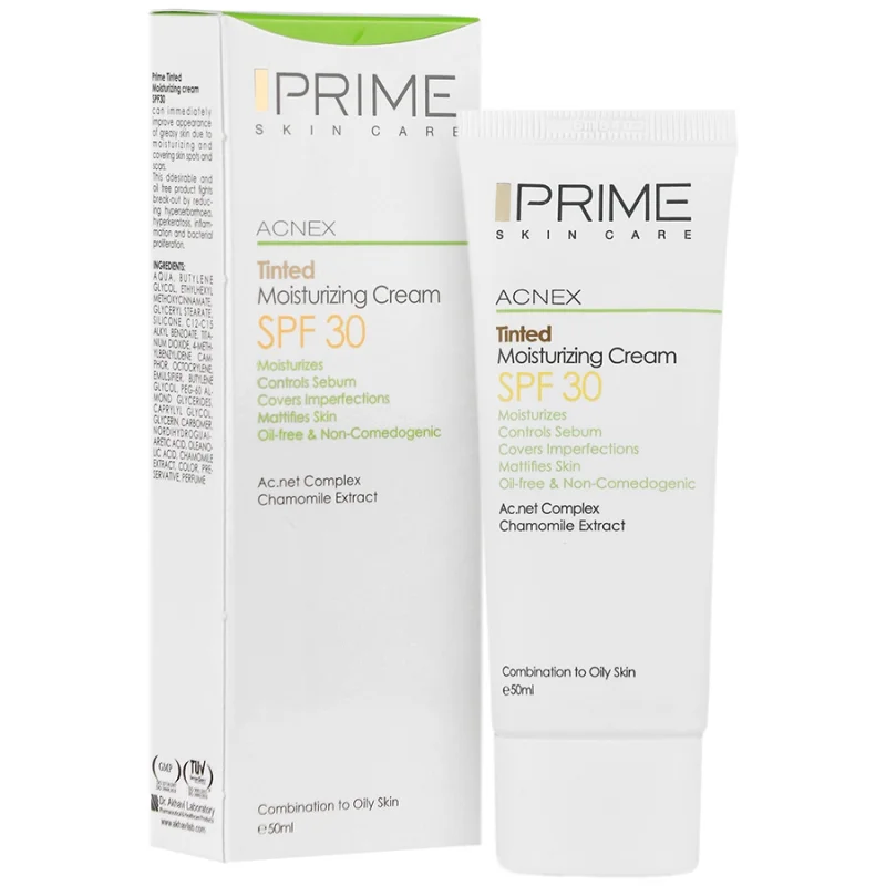 کرم مرطوب کننده رنگی SPF30 پوست چرب