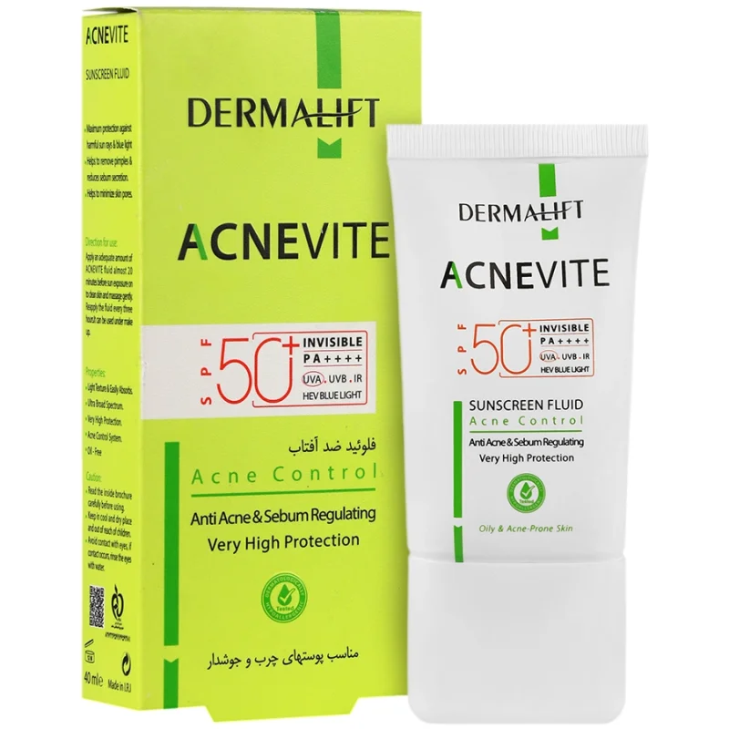 فلوئید ضد آفتاب آکنویت SPF50 (بی رنگ)