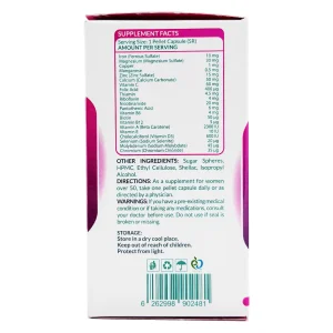 کپسول پلت مولتی ویتامین و مینرال خانم ها +50 سال نیچرز پلنتی - 60 عددی