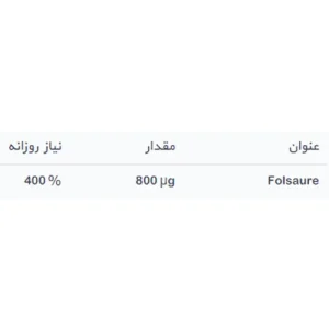 اسید فولیک 800 آپوویتال 30 عددی