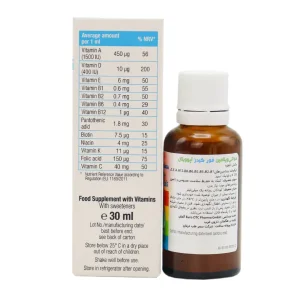 قطره مولتی ویتامین فور کیدز آپوویتال 30 میلی لیتر