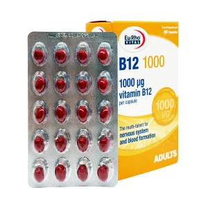کپسول نرم ب12 1000 یوروویتال - 60 عددی