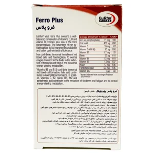 کپسول فرو پلاس یوروویتال - 60 عددی