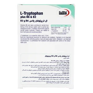 قرص ال-تریپتوفان پلاس B6 و B3 یوروویتال - 60 عددی