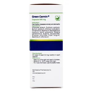 کپسول گرین کارمین 600 م گ باریج اسانس - 30 عددی