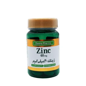کپسول نرم زینک گلوگونات 40 میلی گرم دانا - 30 عددی