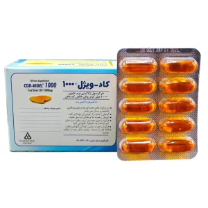 کپسول کاد ویژل(روغن کبد ماهی) 1000 میلی گرم دانا 50 عددی