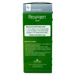 شربت رسپیژن دایونیکس فارما - 150 میلی لیتری