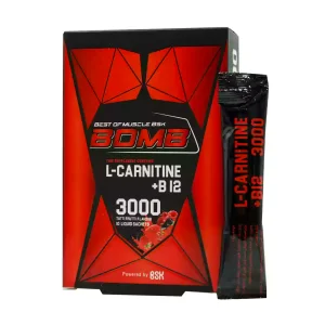 ساشه مایع ال کارنیتین 3000 و ویتامین B12 بنیان سلامت کسری 10 عدد