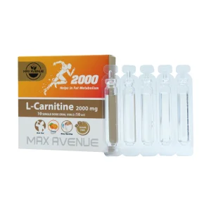 محلول خوراکی ال کارنیتین 2000 میلی گرم مکس اونیو 10 عدد