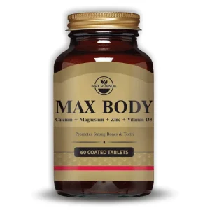 قرص مکس بادی (کلسیم+منیزیم+زینک+ویتامین د3) مکس اونیو 60 عددی