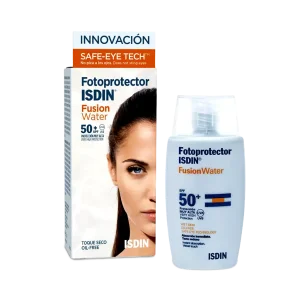 ژل کرم ضد آفتاب فیوژن واتر ایزدین ⁺SPF50 فاقد چربی ۵۰ میلی لیتر