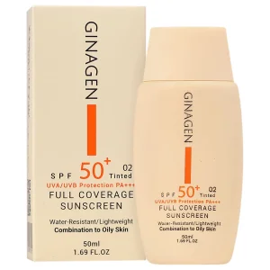 کرم ضد آفتاب رنگی پوست چرب SPF50 (02)
