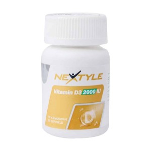 سافت ژل ویتامین D3 2000 واحد نکستایل 60 عدد