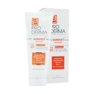 ضد آفتاب و مرطوب کننده SPF60 سان وست (بی رنگ)