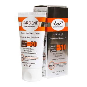 کرم ضد آفتاب فاقد چربی SPF50 آردن