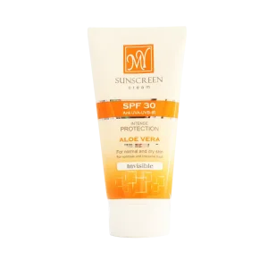 کرم ضد آفتاب بدون رنگ مای SPF30 مناسب پوست های معمولی و خشک ۵۰ میلی لیتر