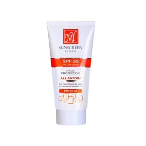 کرم ضد آفتاب فیزیکال SPF30 مای مناسب پوست های معمولی تا خشک 50 میلی لیتر