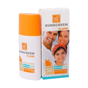 فلوئید ضد آفتاب SPF50 مای مدل Hyaluronic Acid حجم 50 میلی لیتر