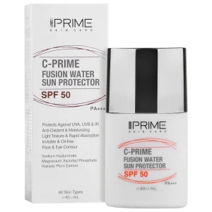 فلوئید ضد آفتاب ویتامین سی پرایم SPF50 (بی رنگ)