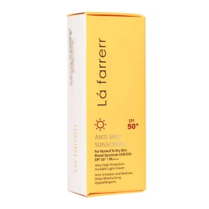 کرم ضد آفتاب ضدلک بی رنگ پوست خشک و معمولی +SPF50
