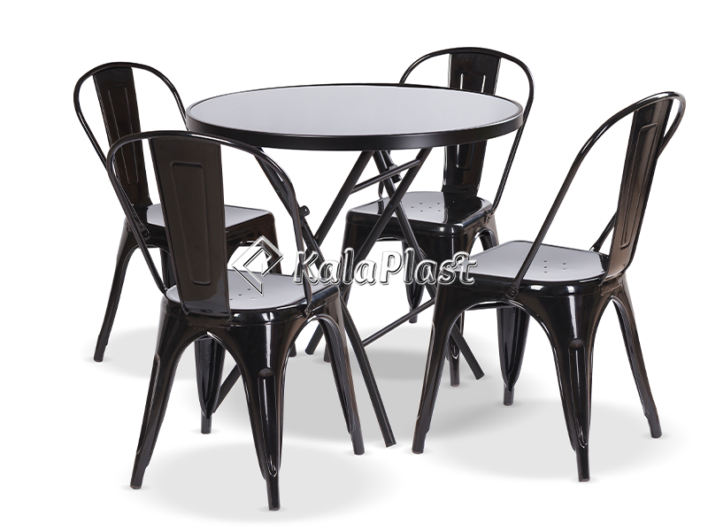 ست میز و صندلی فلزی 4 نفره سلنا