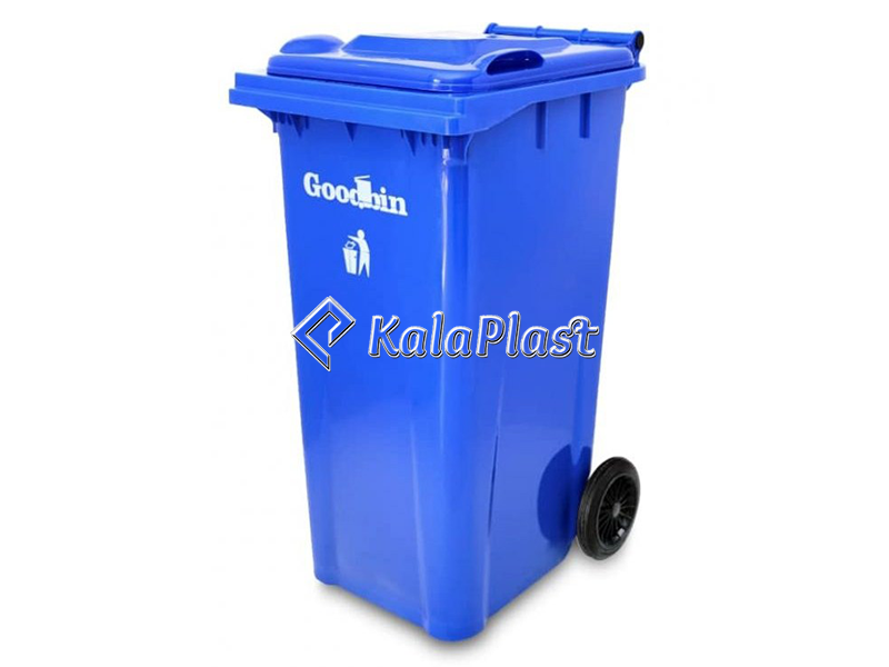 سطل زباله پلاستیکی 180 لیتری چرخدار گودبین