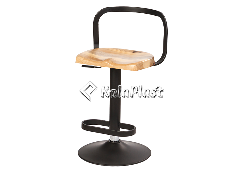 صندلی اپنی زیمر جکدار با رویه چوب گردو