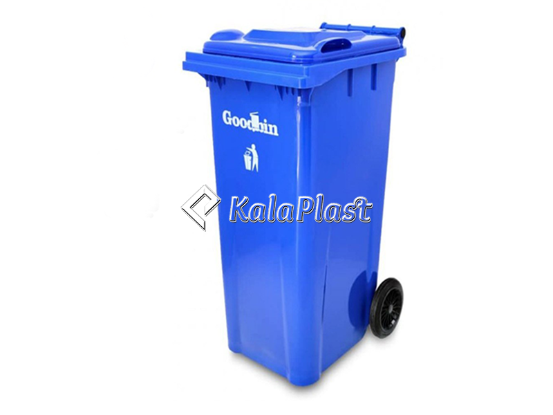 سطل زباله پلاستیکی 100لیتری چرخدار گودبین
