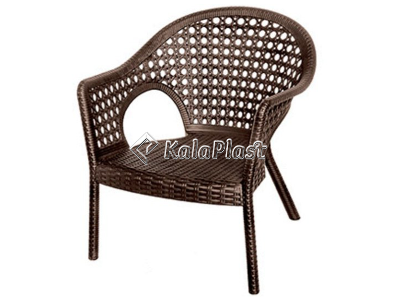 صندلی پایه کوتاه حصیری کد 997