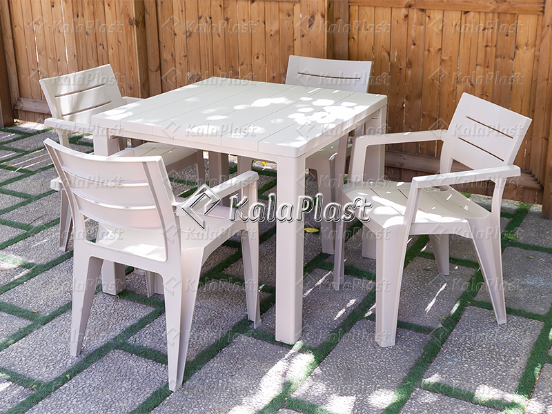 ست 4 نفره پلیمری جاسمین