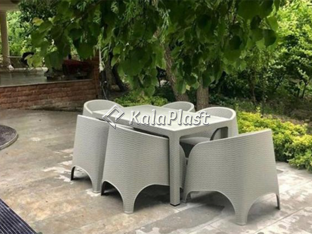 مبلمان حصیری 6 نفره کارلو