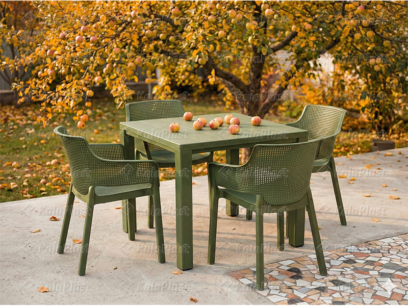 ست 4 نفره پلیمری تیارا