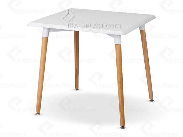 میز 4 نفره مربع مروارید با پایه چوبی کد106