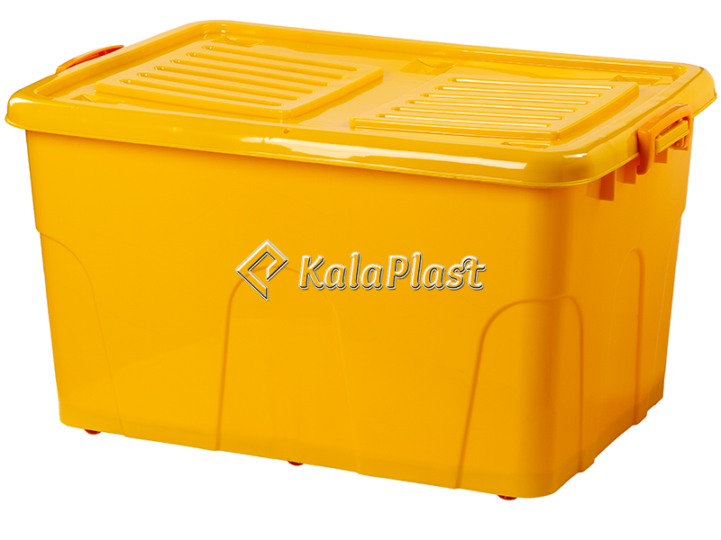 صندوق چرخدار زرد سوپر سایز صنعت