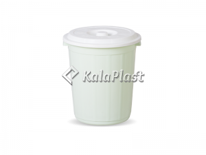 سطل گرد متوسط دربدار پلاستیکی کد 710