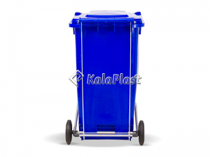 سطل زباله پلاستیکی 240 لیتری چرخدار و پدالدار سبلان
