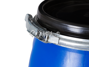 بشکه پلاستیکی 30 لیتری ضخیم با کمربند فلزی جهان با شیر فلزی