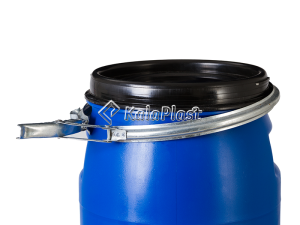 بشکه پلاستیکی 30 لیتری ضخیم با کمربند فلزی جهان با شیر فلزی