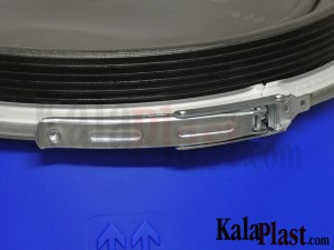 بشکه پلاستیکی 220 لیتری ضخیم با رینگ فلزی جهان با شیر فلزی