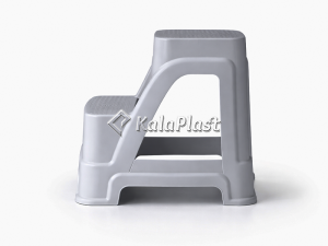 چهارپایه دو پله 60 سانت پولاد کد 802