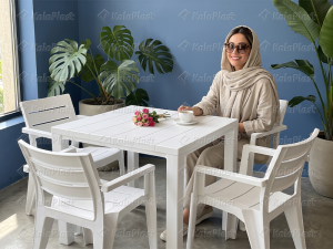 ست 4 نفره پلیمری جاسمین