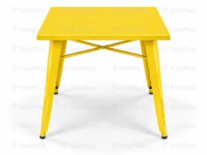 میز ۲ نفره پایه ثابت تمام فلزی رویه ساده تولیکس