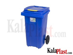 سطل زباله پلاستیکی 100 لیتری چرخدار رازک